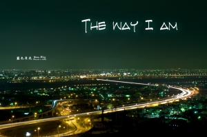 台中烏日交流道夜景車軌