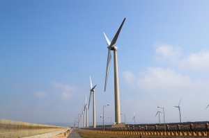 高美濕地環港北路(風車大道)