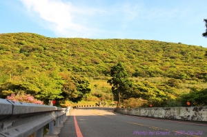 大屯山之藍天、白雲、黃昏加夜景