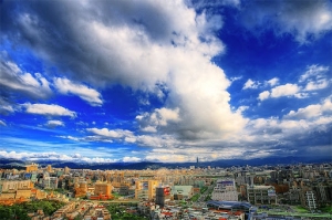 台北 劍南山彩雲夕色