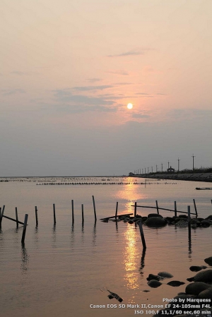 20120329七股潟湖夕陽