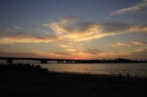 安平四草橋夕照+漁港夜拍