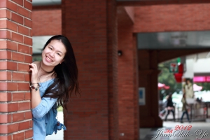 和朋友去淡水拍照 (一張)