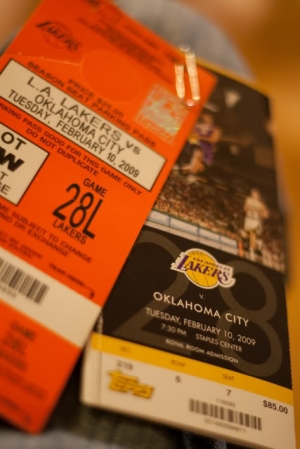 Lakers vs. Thunders [LA vs. OKC. 02/10/09]