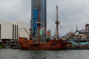 基隆港口之西班牙仿古戰船 14P