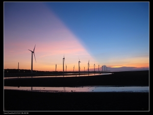 誤打誤撞的不一樣高美夕陽