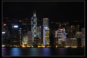 初拍香港夜景