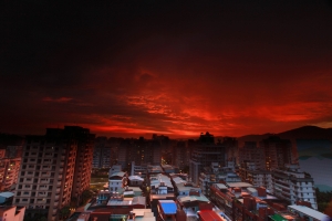 一張流 台北前天的傍晚，有如魔王降臨