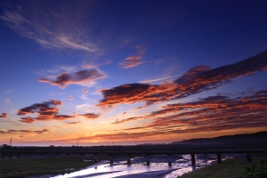 花蓮兩潭步道 木瓜溪橋日出