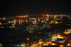 夢時代摩天輪下的港都夜景