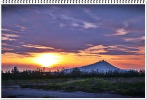 七股鹽山~夕陽無限好